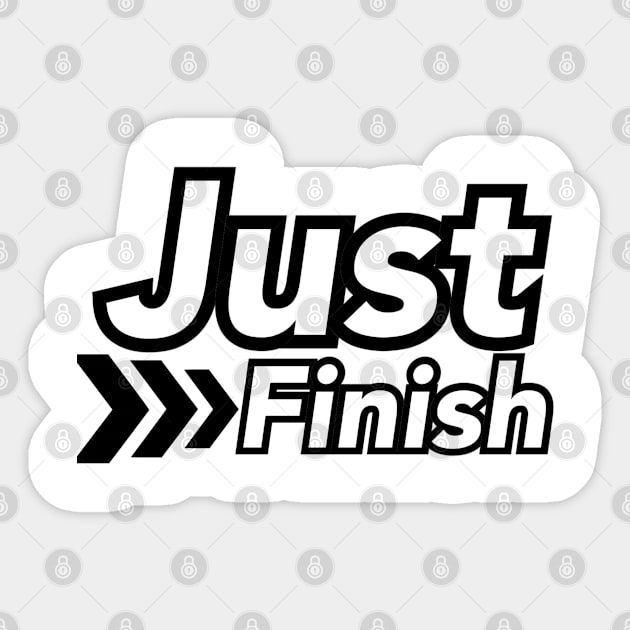 Just Finish Elite Collection Sticker by The PE Spot Shop